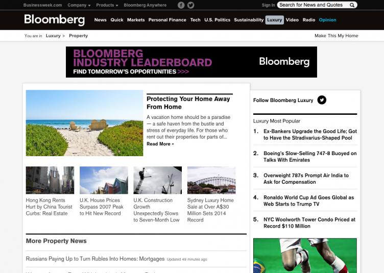 Bloomberg screenshot